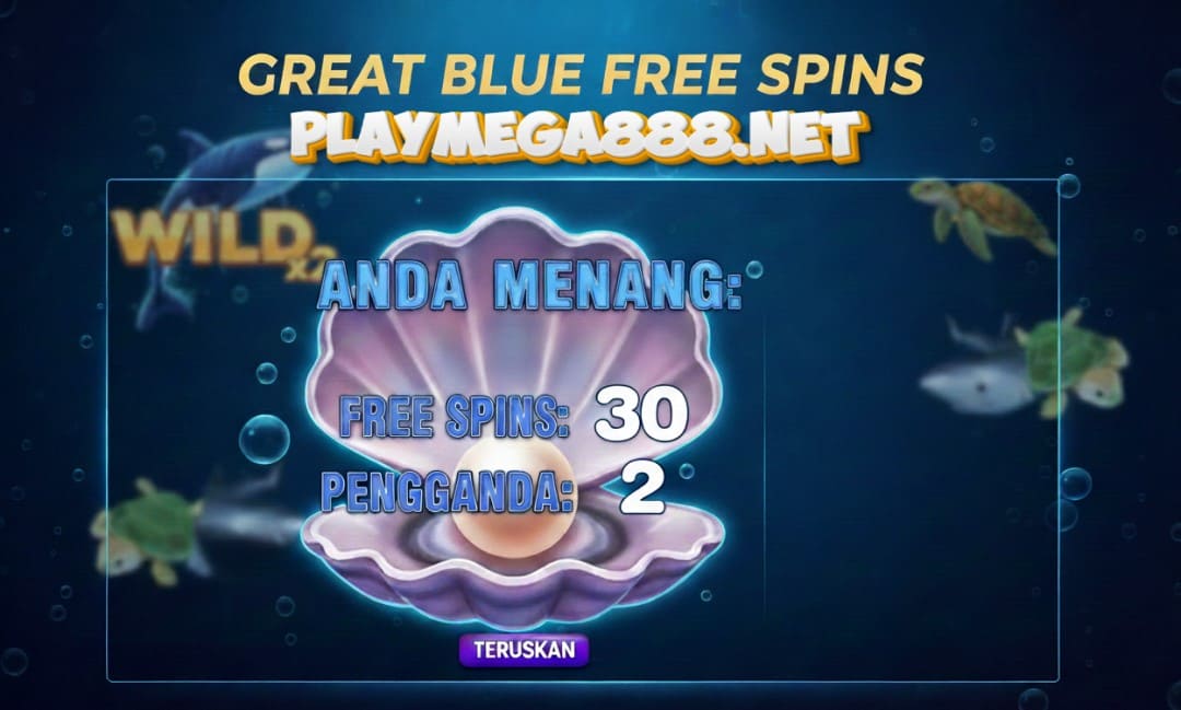 Great Blue Mega888 Free Spins Bonus